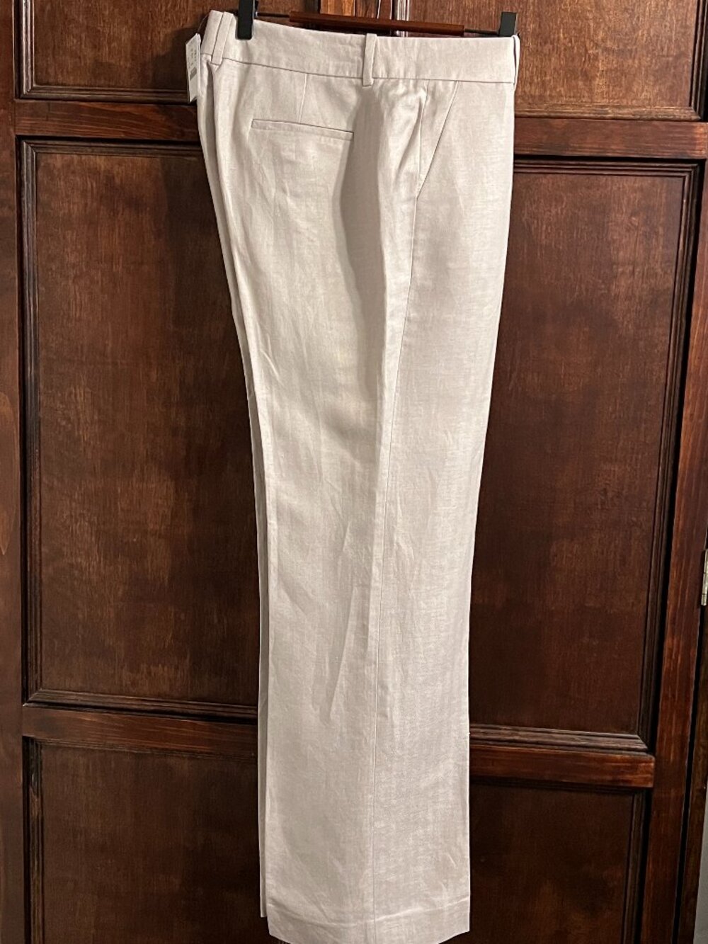 J CREW LINEN BLEND PANTS IN DOVE GRAY SZ 8 SHORT*NWT